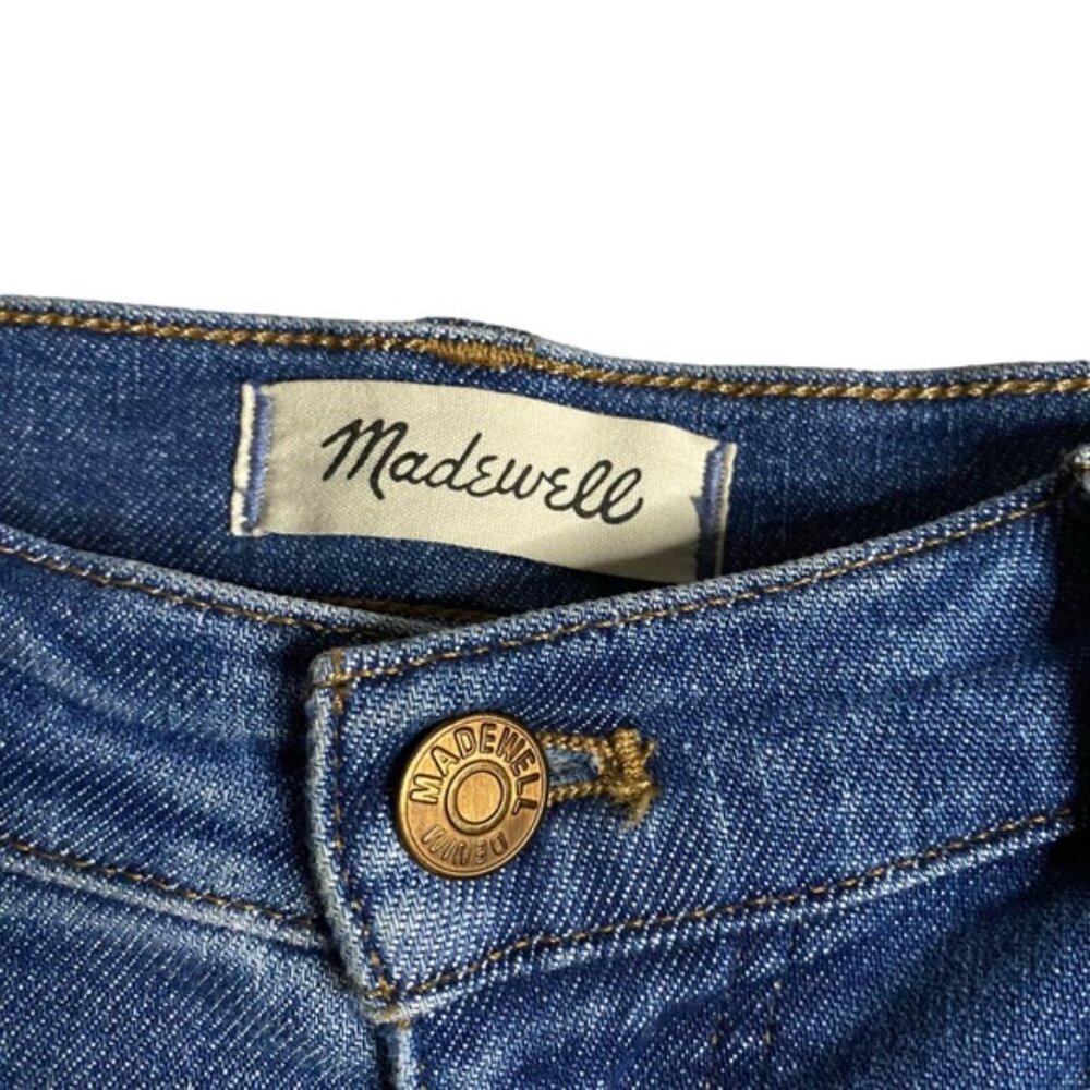 Madewell Women's Medium Indigo High Rise Skinny Crop Jeans - Picture 4 of 9